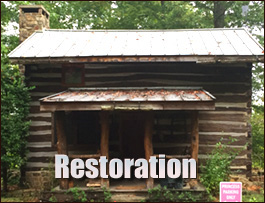 Historic Log Cabin Restoration  Nellysford, Virginia